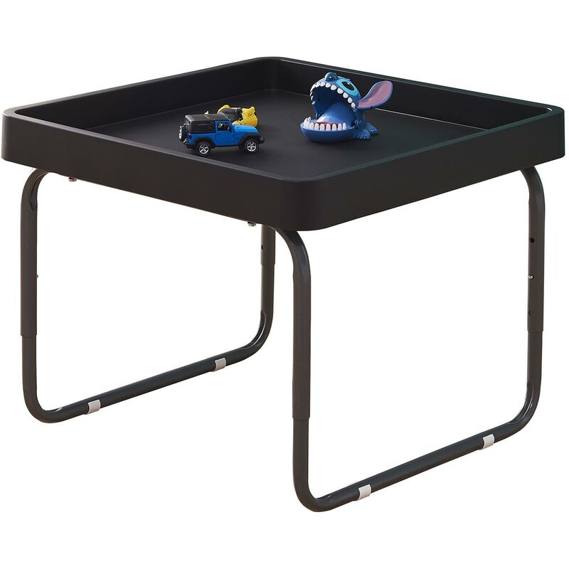 Tuff Spot Square Junior Mixing Play Tray 70cm with Height Adjustable Stand - black - Black