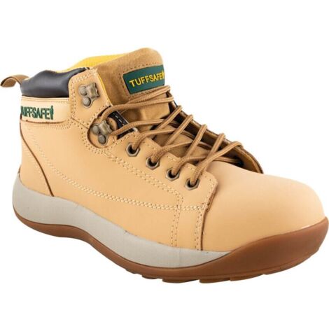 Tuffsafe BBH04 Men's Honey Nubuck Hiker Safety Boots - Size 10