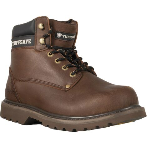 Tuffsafe Brown Trucker Safety Boots - Size 13