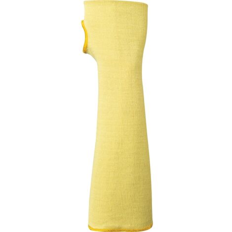 Tuffsafe Kevlar Sleeve, Cut Resistant, with Thumb-slot, Yellow, 14" (Single)