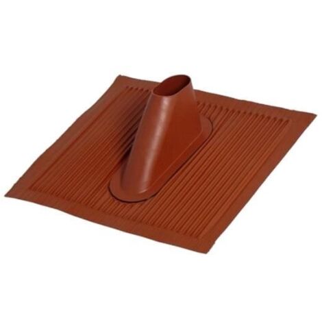Tuile en Aluminium Malléable Rouge Brique - HD LINE - Pour Mât Ø 30 à 50 mm - Dimensions 445 x 400 mm