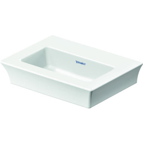 Tulip blanc lave-mains, largeur 450mm, sans trou pour robinet,