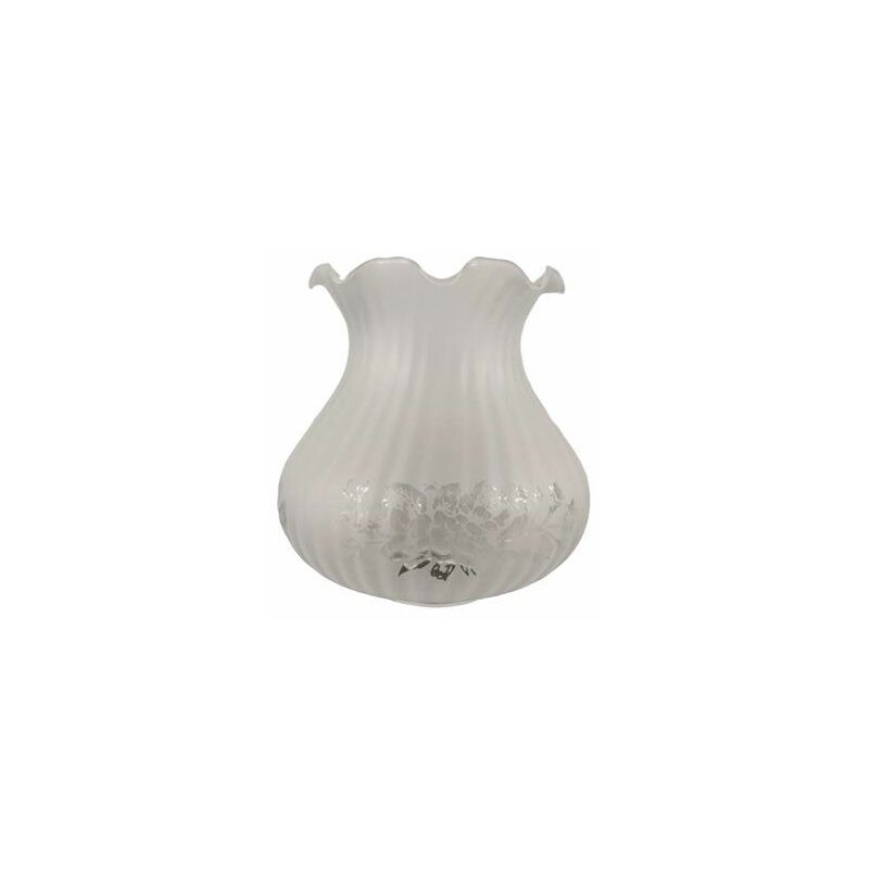 Tulipa de cristal CRISTINA mate 14x13cm boca 5cm