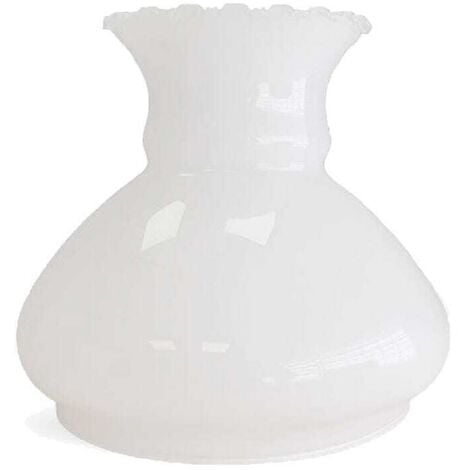 LTDE Tulipa de cristal quinqué NAVEL opal brillo 15x16apertura 14cm