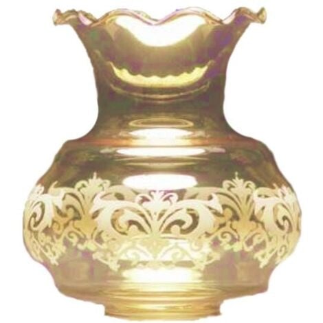 LTDE Tulipa de cristal SEÑORITA ÁMBAR 14.5x12cm