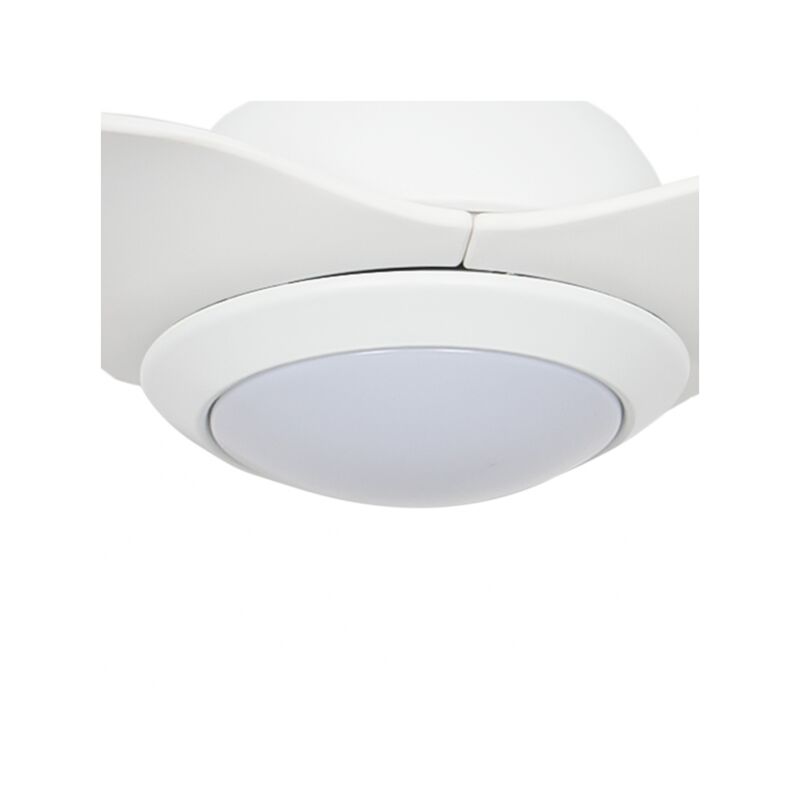 Fabrilamp - Recambio tulipa ventilador Delfos blanco de cristal