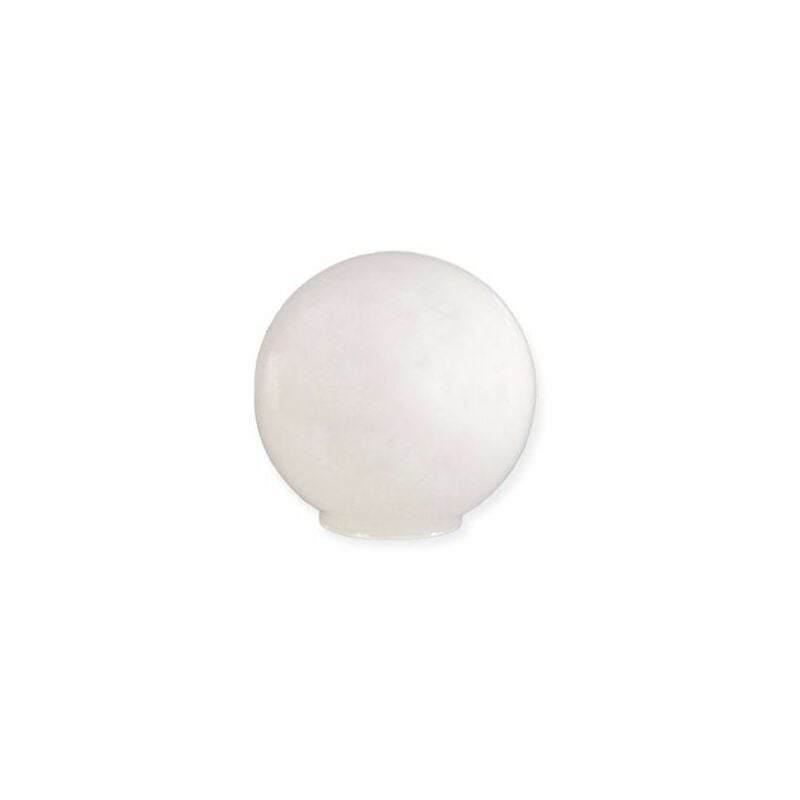 Image of Paralume in vetro opalino a sfera 25cm bocca 9cm