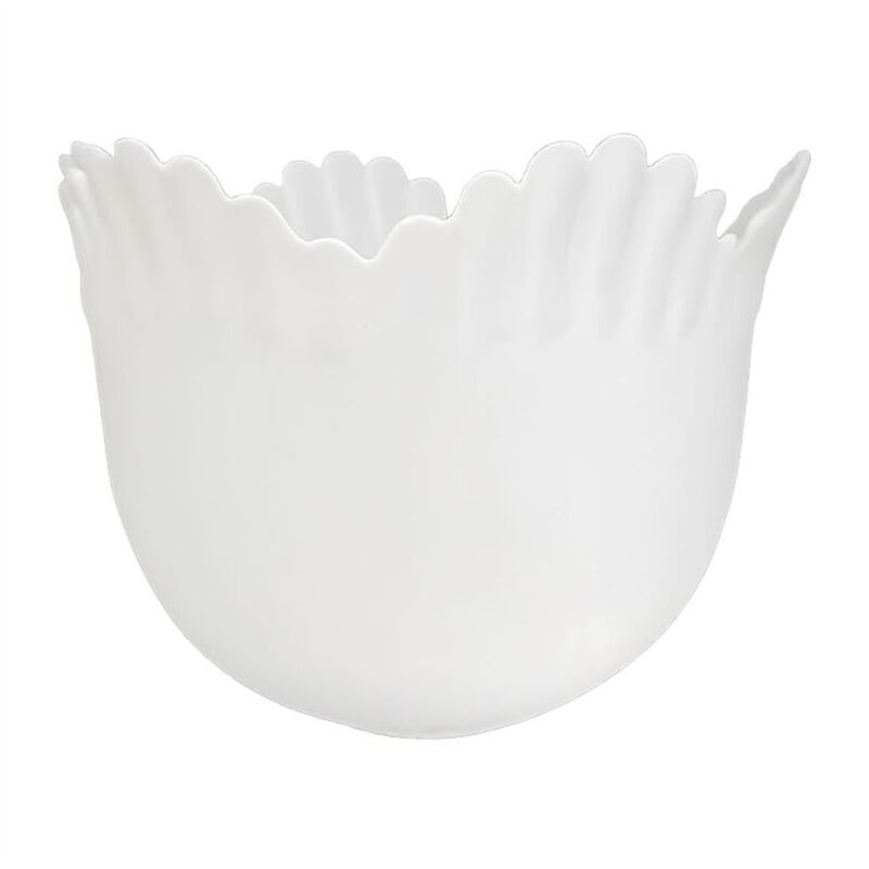 Tulipe en cristal mate ANDRA 16×12,5 cm avec ouverture de 4 cm