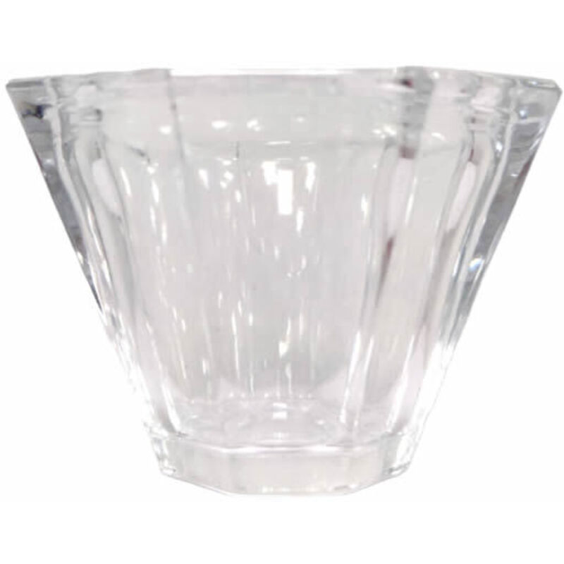 Ltde - Tulipe en cristal transparent diamant 8,5x4x5 cm avec une ouverture de 2,4 cm