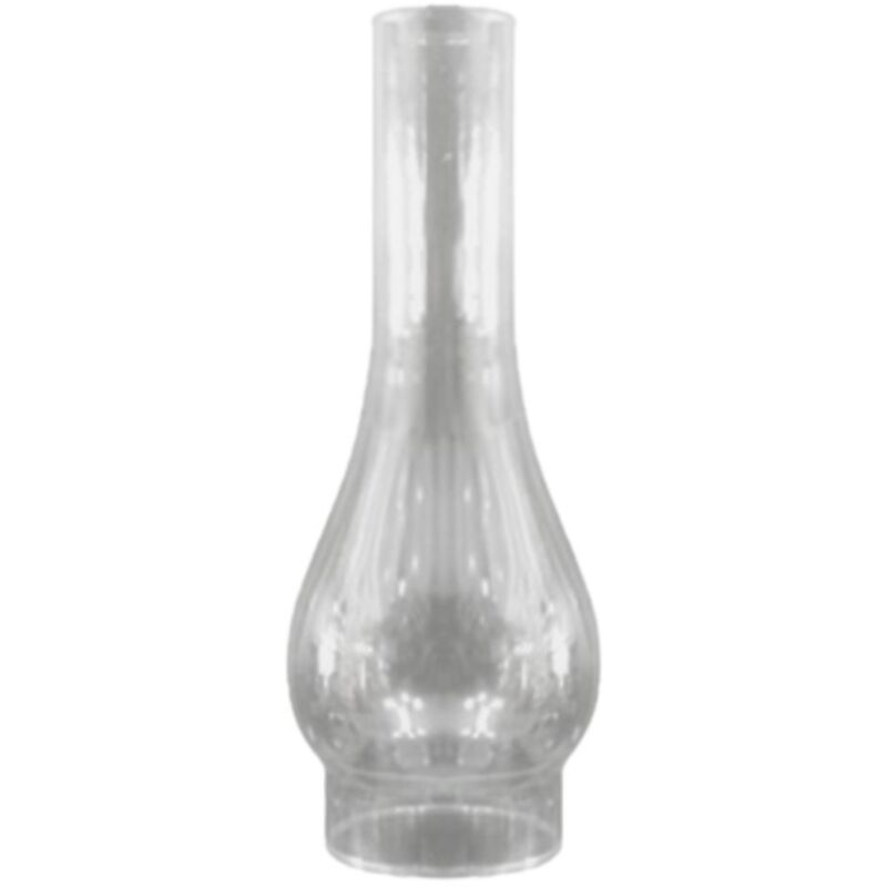 Tulipe en verre de lampe à huile picasso transparente 10x28cm ouverture 7cm
