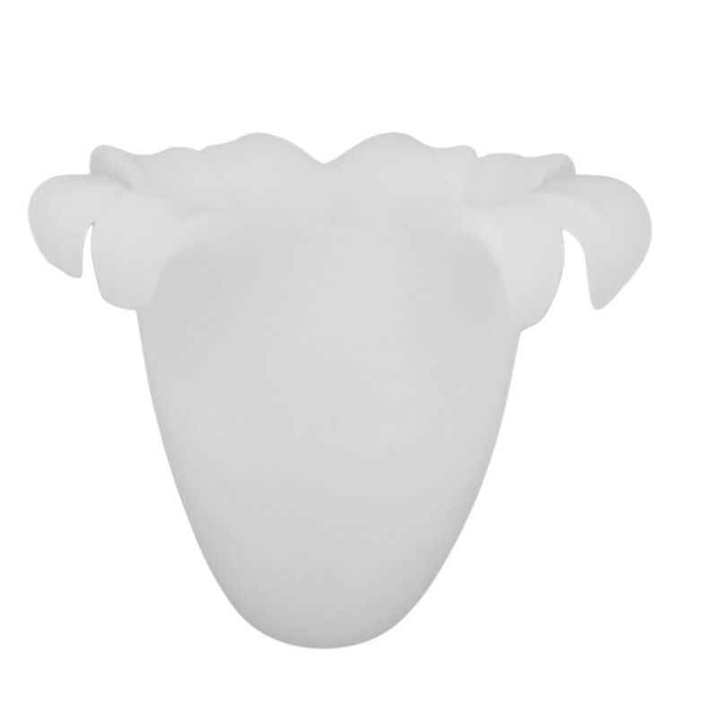 Tulipe en verre mat elio 11x14cm ouverture 3cm