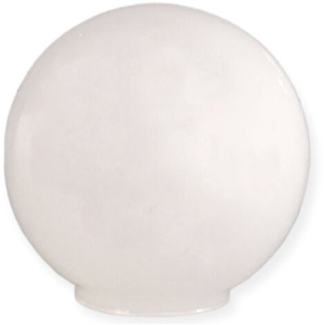 LTDE Tulipe en Verre Opale de 11cm de Diamètre avec Ouverture de 5cm