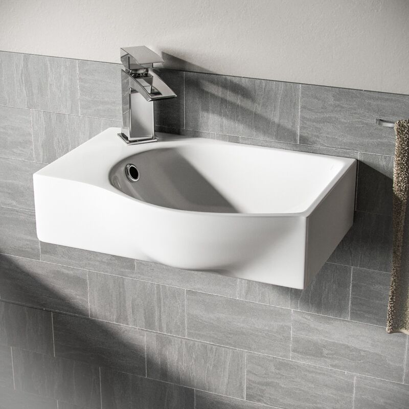 Tulla Cloakroom Rectangle Basin Sink