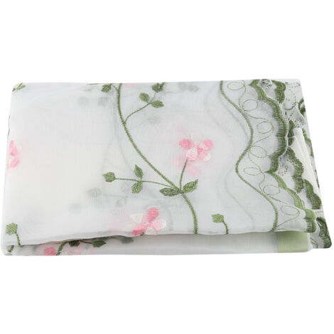 Tulle Fil cran Rideaux Chrysanthème Sheer Drapé pour Salon Fenêtre Décor (80150 cm)