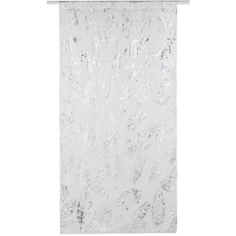 Tulle Window Door Curtain Drape Bedroom Living Room Coffee Shop (Silver)