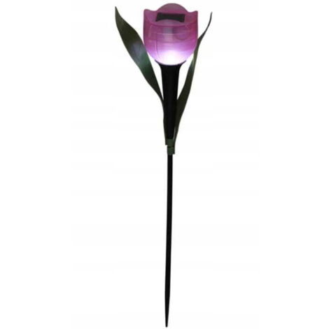 Tulpen-Solarlampe 30cm Bunte Gartendeko mit warmem Licht