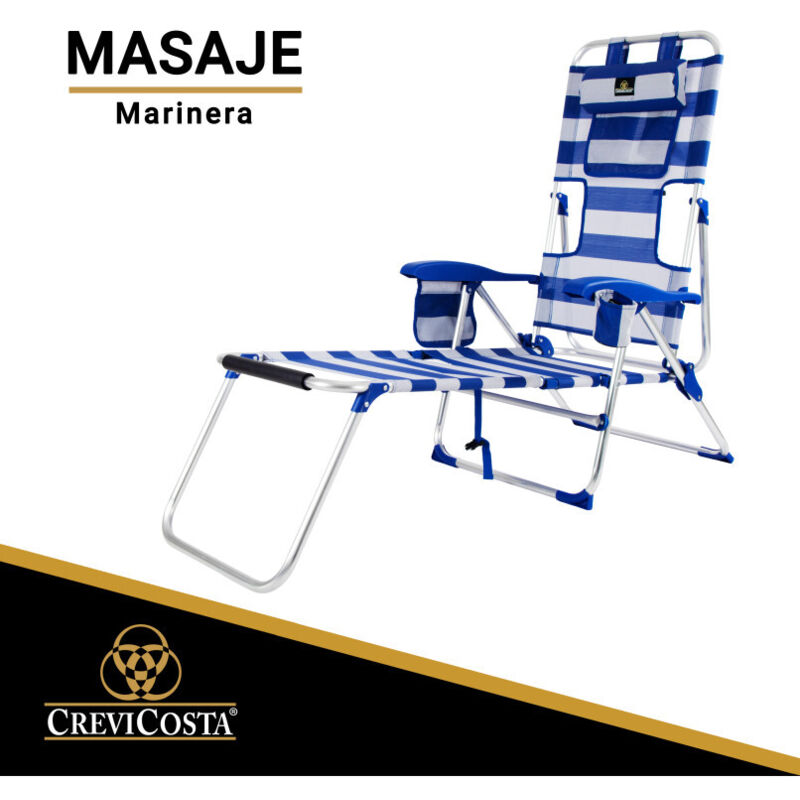 Bigbuy - Tumbona 108 X 126 X 47 Cm Marinera