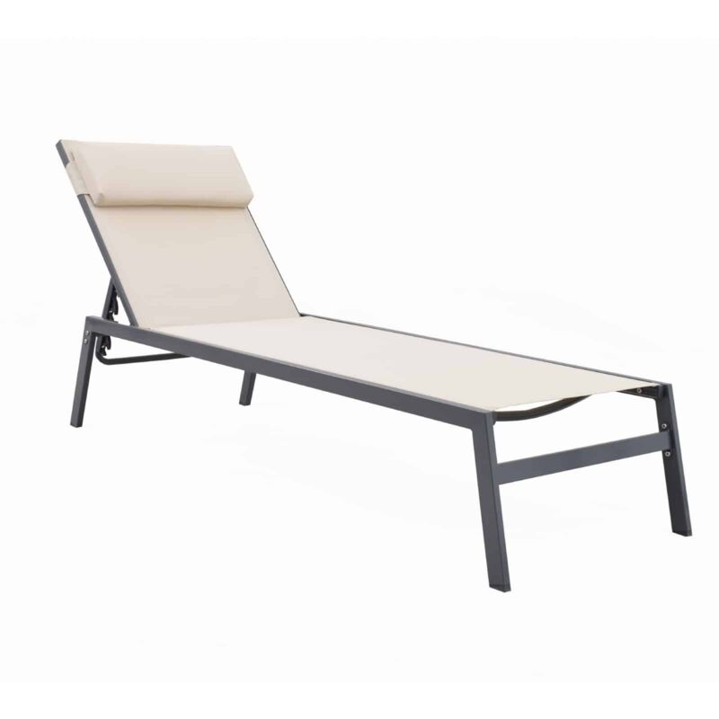 

Tumbona de Jardín Chillvert Padua Acero/Textilene 200x61x33 cm