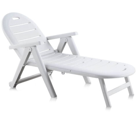 SP-BERNER Tumbona Caimán Ajustable - Blanco