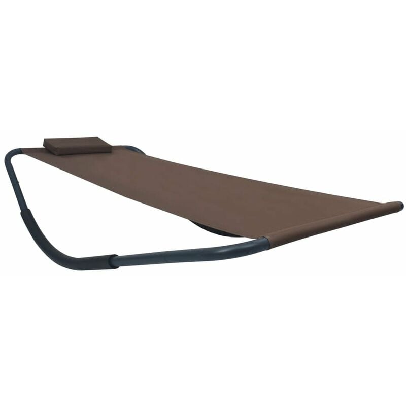 

Tumbona de acero marron 200x90 cm