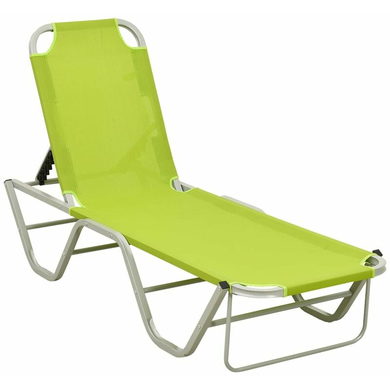 

Happyshopping - Tumbona de aluminio y textilene verde