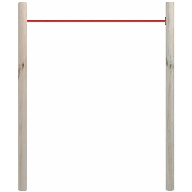 

Tumbona de jardin 140x170 cm madera de pino impregnada y acero