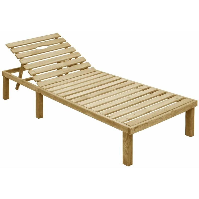 

Tumbona de madera de pino impregnada