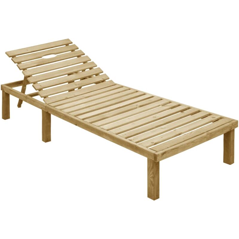 

Tumbona de madera de pino impregnada