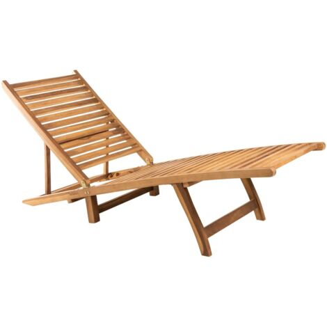 Tumbona de madera maciza de teca