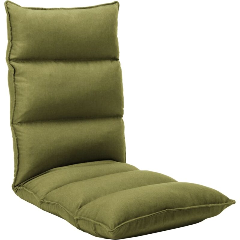 

vidaXL Tumbona de Suelo Plegable de Tela Verde - Verde