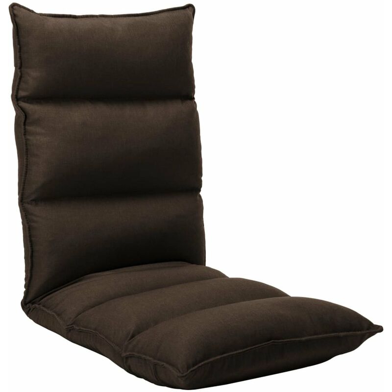 

Tumbona de suelo plegable de tela marron