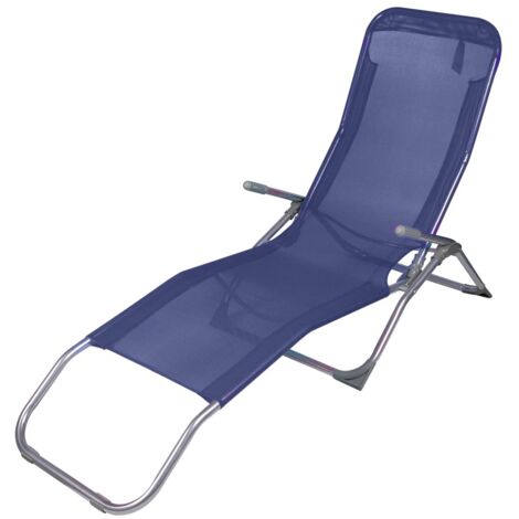 MEUBLORAMA Tumbona / Hamaca de color azul marino 140x95x61 cm