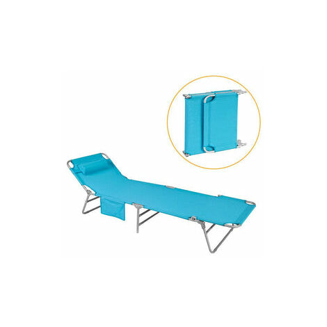 Tumbona inclinable de Acero Plegable con Almohada Playa Piscina Jardín Mecedora OGS35-B SoBuy ES