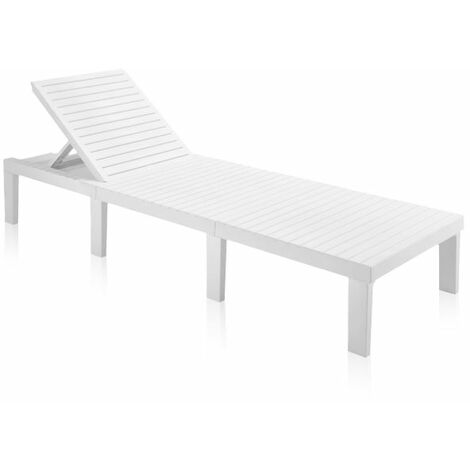 MIRAKEMUEBLE Tumbona Oasis Blanco 65cm (ancho) x 78cm (alto)
