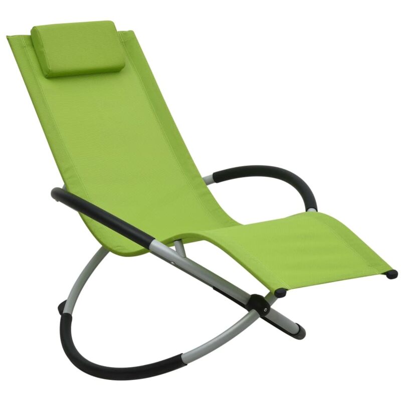 

vidaXL Tumbona para niños acero verde - Verde