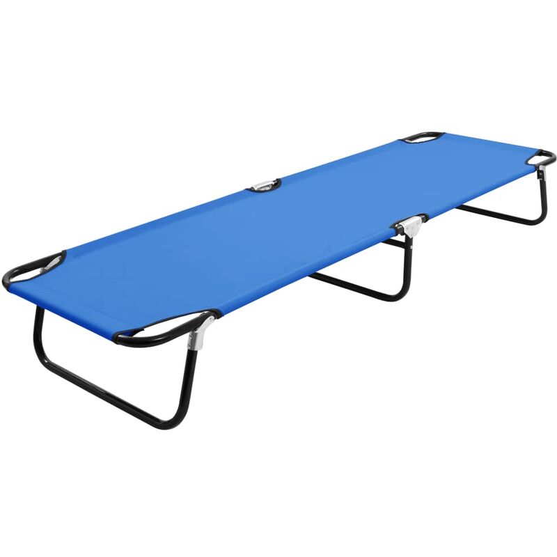 

Tumbona plegable acero azul - Azul
