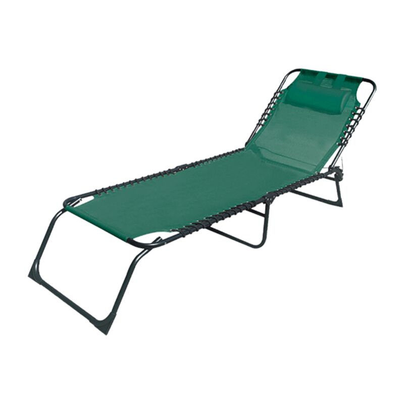 

Tumbona Plegable Acero Con Cojin Jardin 190X58X27 Cm Verde Oscuro