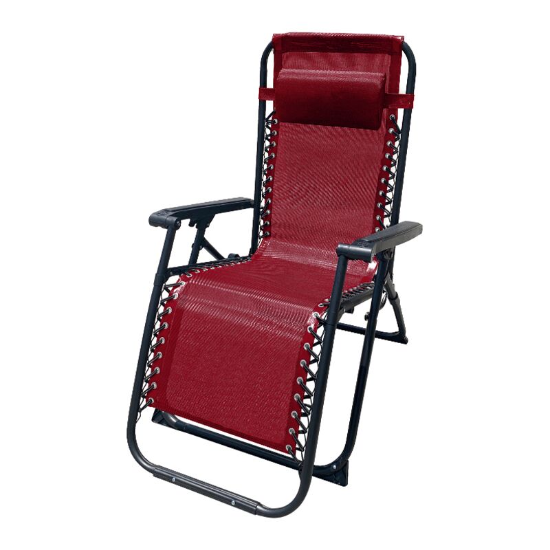 

Tumbona Plegable Acero Con Cojin Jardin 90X66X108 Cm Gravedad Cero Roja