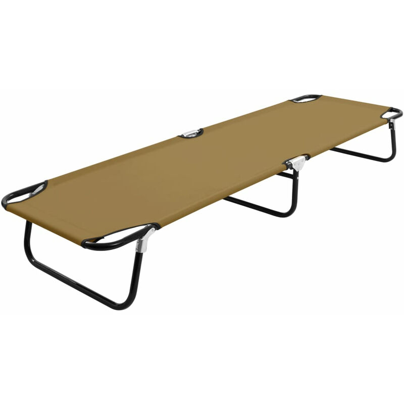 

Tumbona plegable acero gris taupe