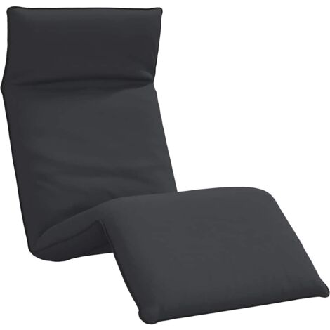 Tumbona plegable negra 175x54x8,5 cm tela oxford vidaXL