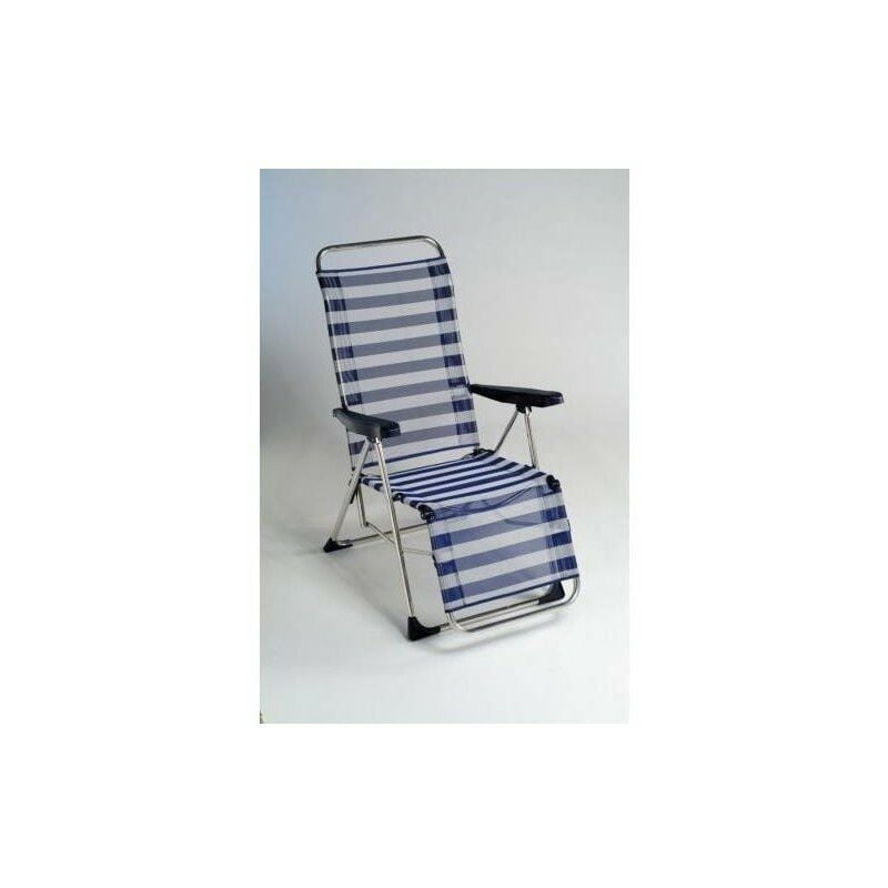

Tumbona Relax Fibreline Aluminio Rayas Azul