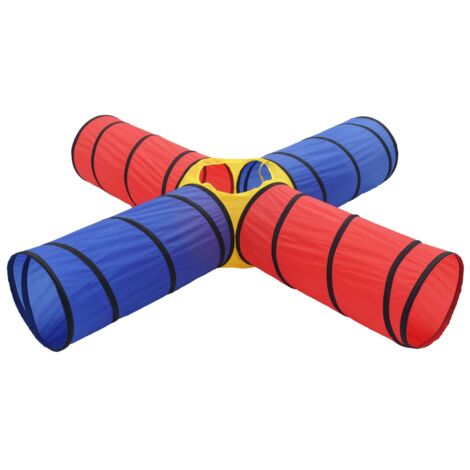 Túnel de juego 250 x 250 x 48 cm azul y rojo 020005182