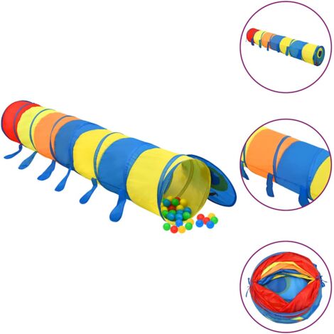 Túnel de juego para niños poliéster multicolor 245 cm