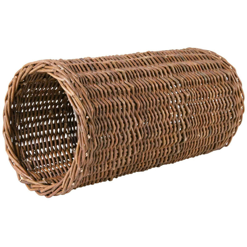 

Animallparadise - Túnel de mimbre para conejos, Dimensiones: ø 20 × 38 cm