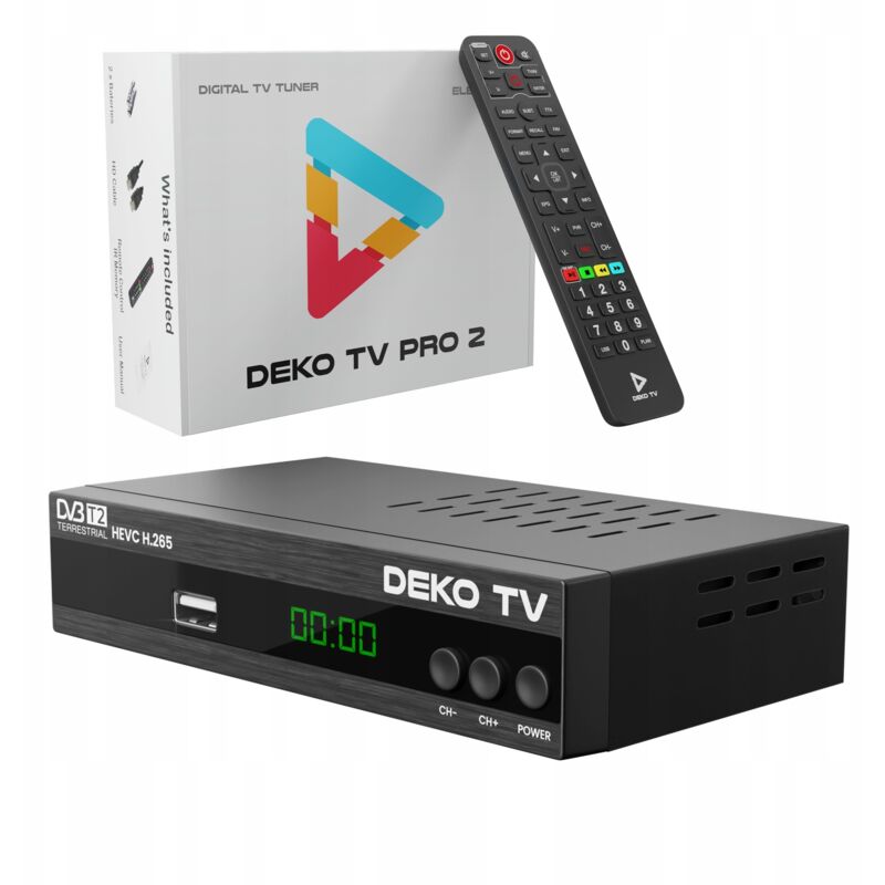 Tuner-decoder Dvbt2 Dekotv Pro2 Terrestrisches Fernsehen Dvb-t2 Hevc H.265 Deko