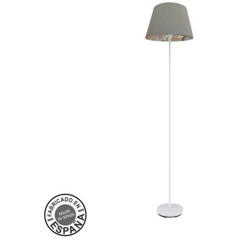 Tunez 1xe27 lampada da terra bianca/topo-stampata tunez