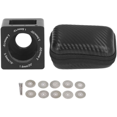 Tungsten Sharpener Aluminum Tungsten Needles Grinder Welding Tool with Grinding Wheel Rod Storage Box