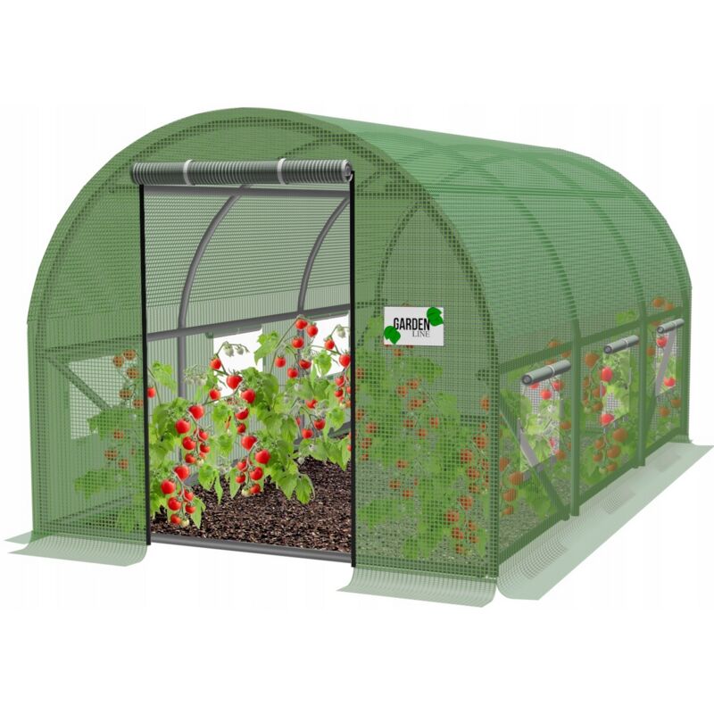 Serre tunnel de jardin en aluminium 2x3m aluminium 6m2 vert
