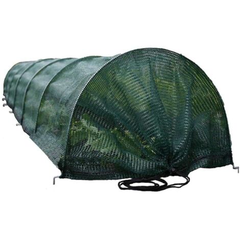 Tunnel de jardin 300x45x45 cm - Filet anti-insectes réglable