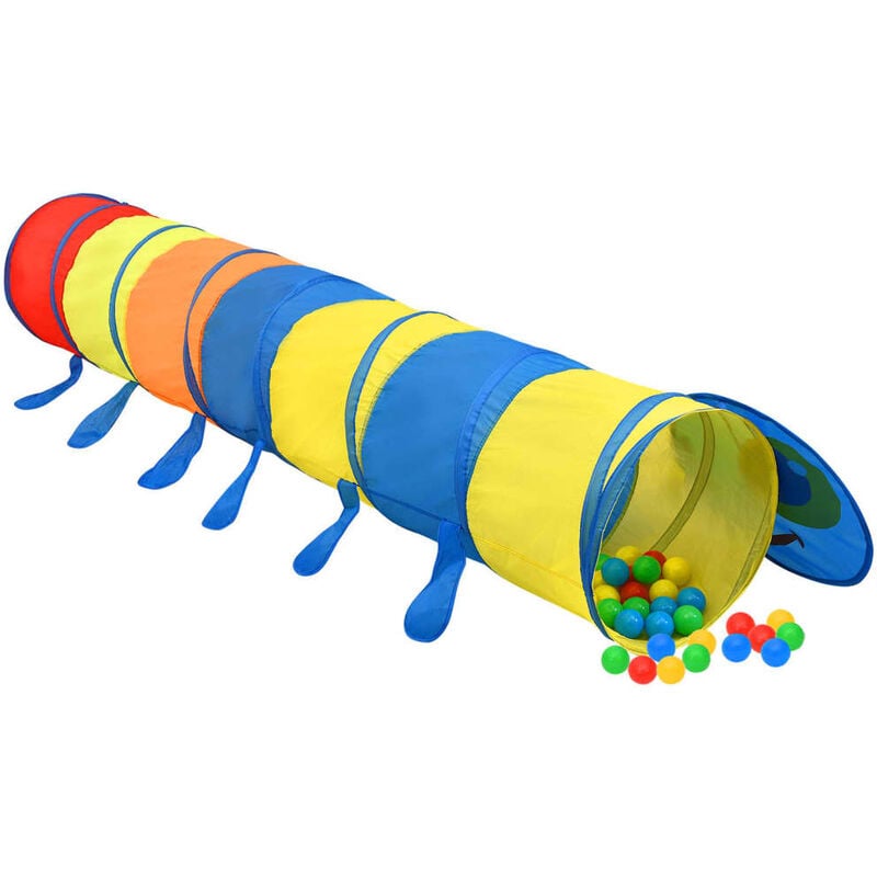 Tunnel de jeu pour enfants 245 cm polyester multicolore - Multicolore